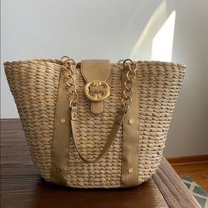 Emma Fox straw summer bag